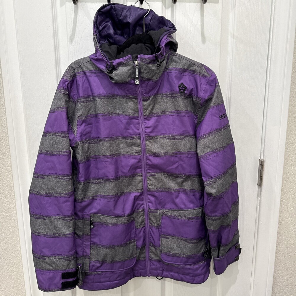 Sessions Snowboard Ski Snow Jacket Terrain 10k Women’s Size Small Purple